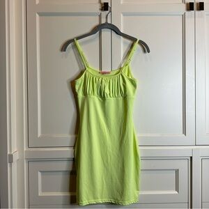 Verge Girl Neon Yellow Dress NWT